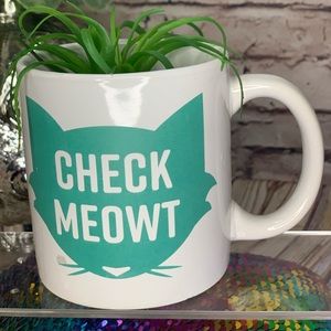 Cat lovers coffee mug CHECK MEOWT Fur Baby Love💞